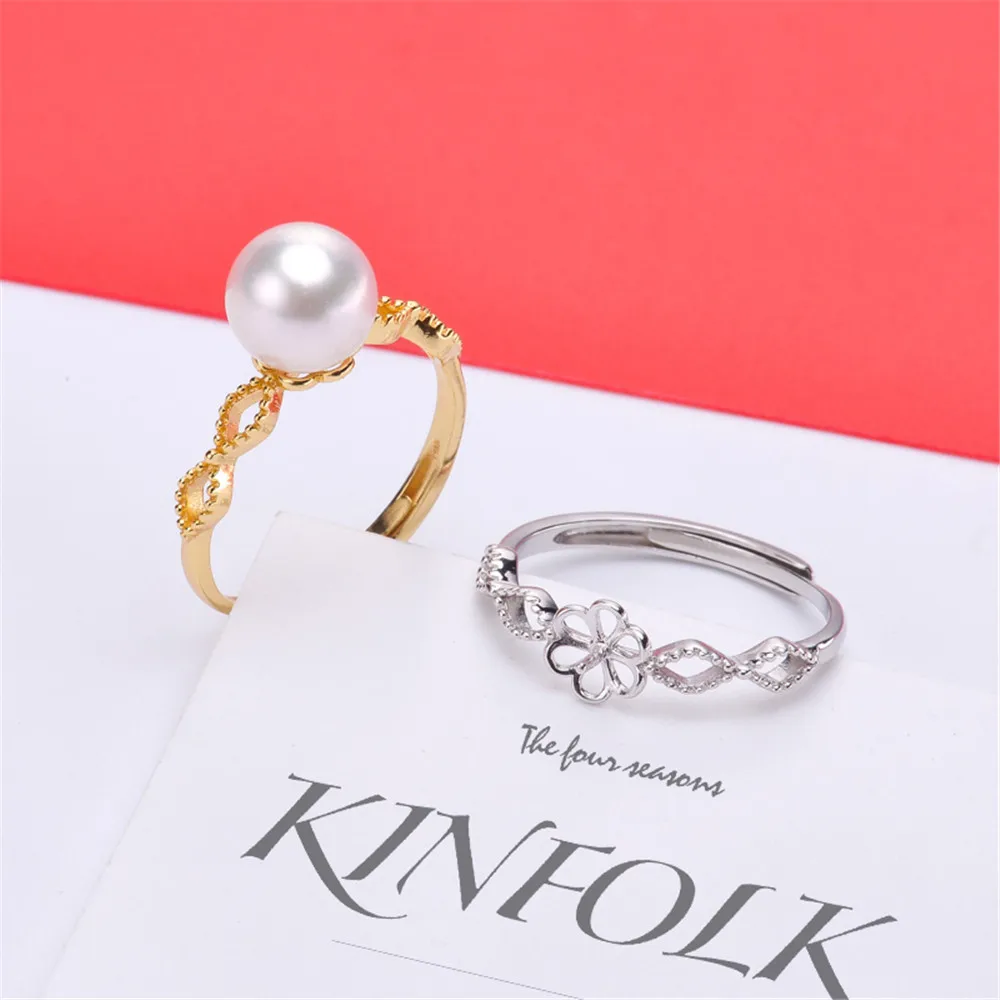 S925 Sterling Silver Adjustable Pearl Ring Settings Blank/Base For Diy Gold Silver Rings Jewelry Making Accessory No Pearl
S925 Sterling Silver Adjustable Pearl Ring Settings Blank/Base For Diy Gold Silver Rings Jewelry Making Accessory No Pearl