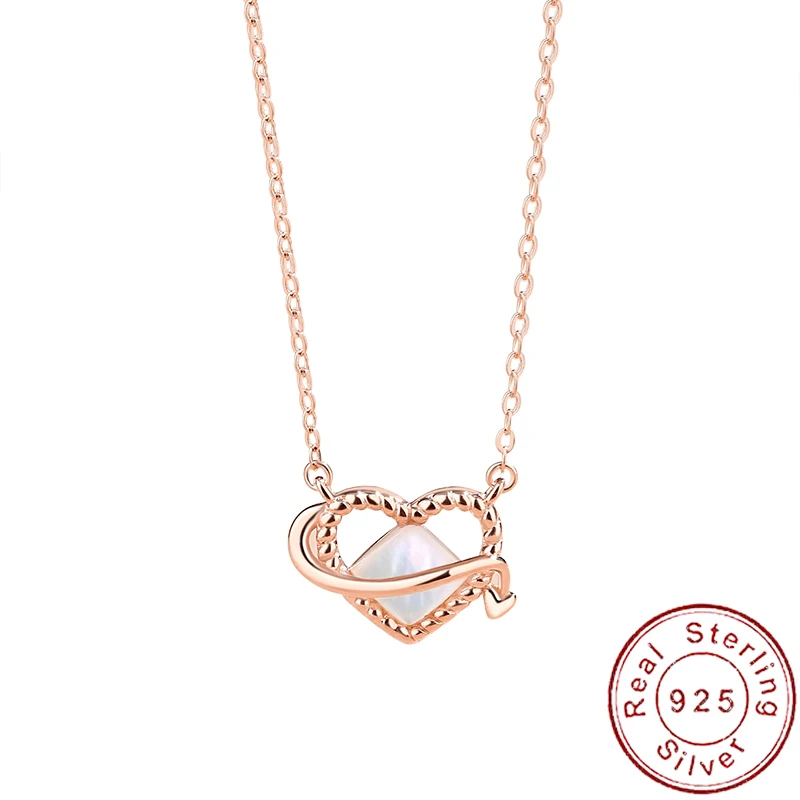 European S925 Sterling Silver Love Mother of Pearl Necklace Simple Hollow Heart Pendant For Women Birthday Party Gift Jewelry
European S925 Sterling Silver Love Mother of Pearl Necklace Simple Hollow Heart Pendant For Women Birthday Party Gift Jewelry
