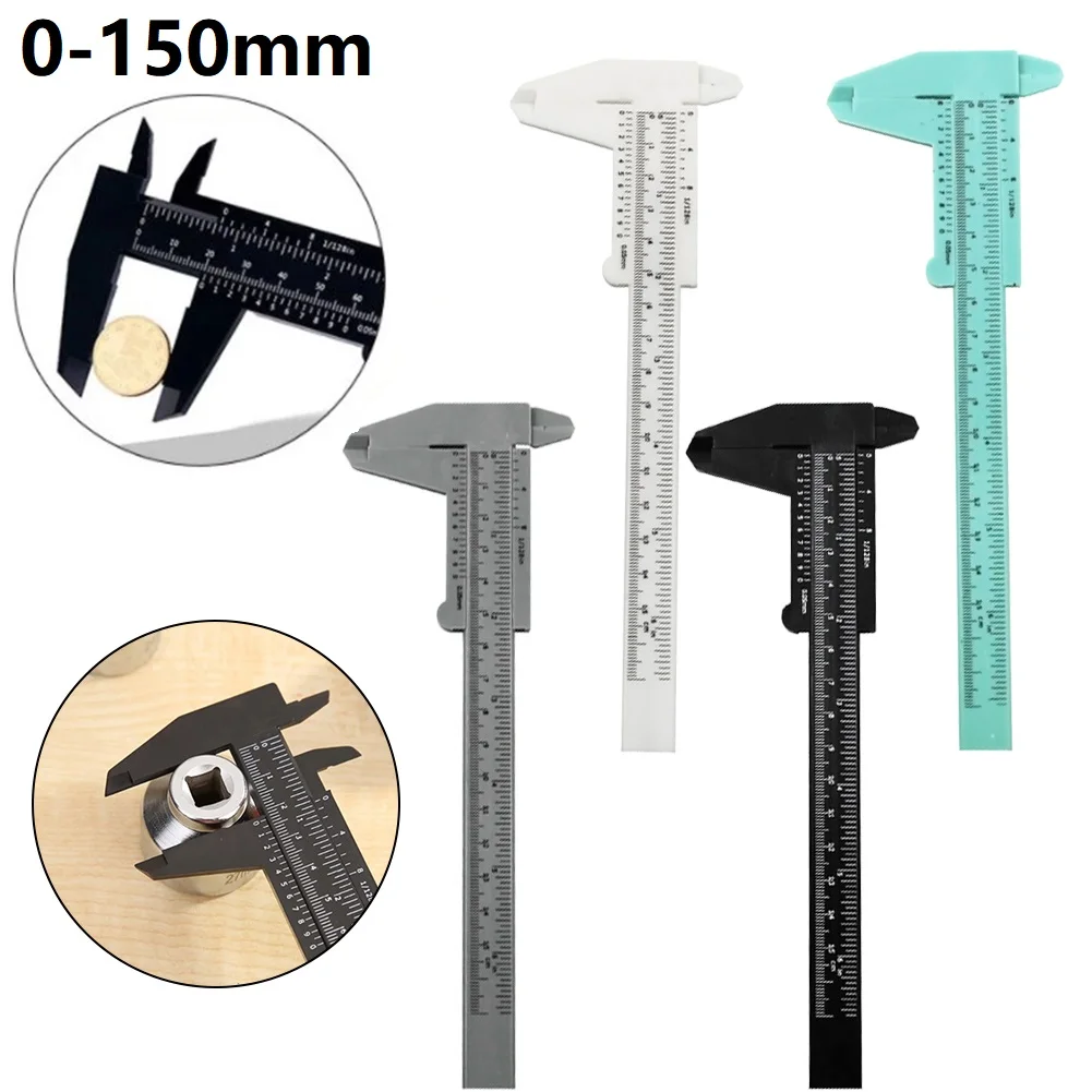 0-150mm Double Rule Scale Plastic Vernier Caliper Mini Measuring Ruler Tool Precision Sliding Gauge Measuring Instrument
0-150mm Double Rule Scale Plastic Vernier Caliper Mini Measuring Ruler Tool Precision Sliding Gauge Measuring Instrument