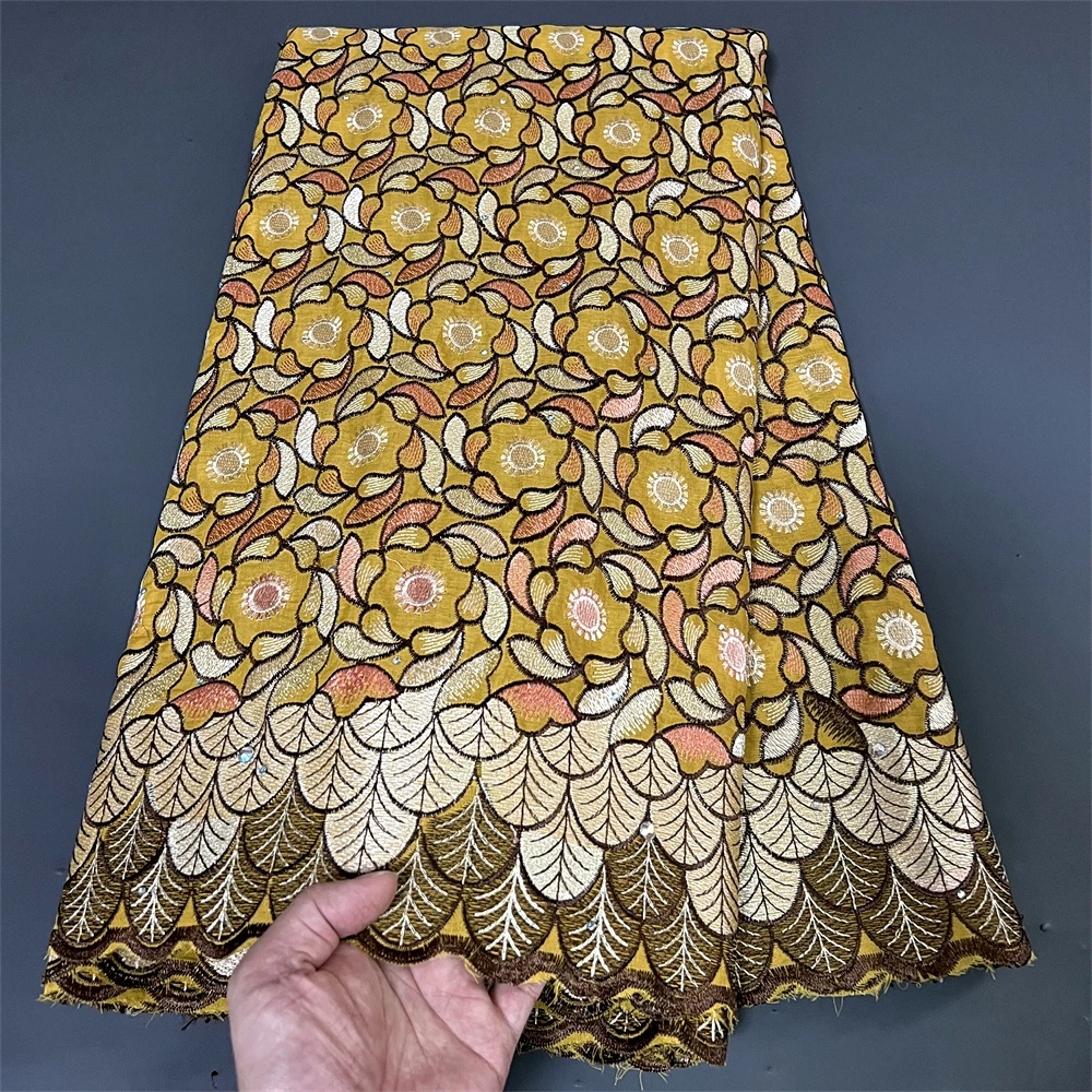 Новинка 2023, высокое качество, Африканский нигерийский чистый тюль, дамасская кружевная ткань, вышивка, блестки, хлопок, 5 ярдов 
Новинка 2023, высокое качество, Африканский нигерийский чистый тюль, дамасская кружевная ткань, вышивка, блестки, хлопок, 5 ярдов