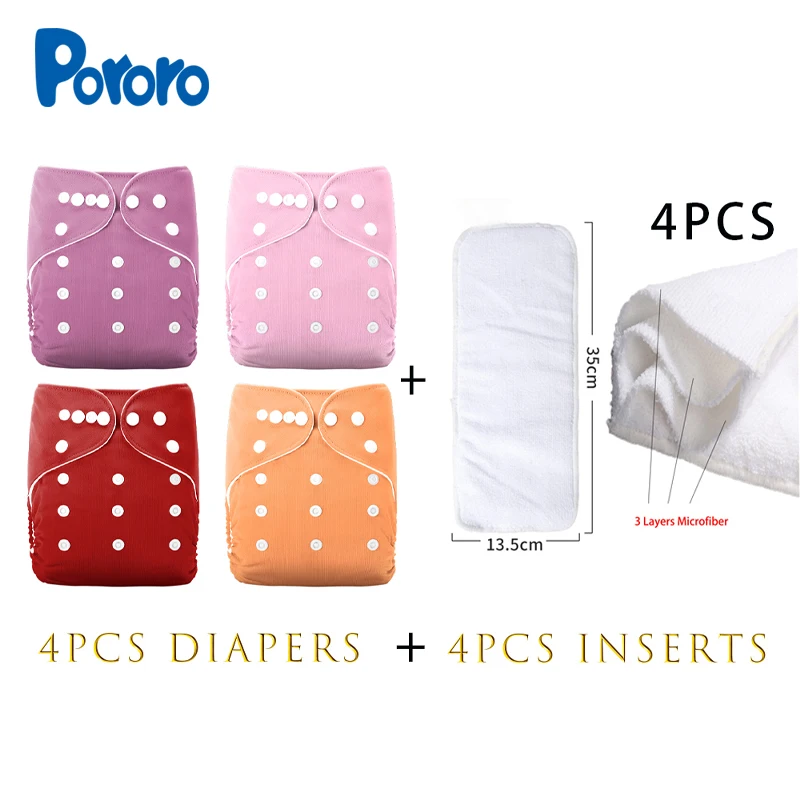 Pororo 1 Set Baby Washable Baby Cloth Diaper Double Row Snap Pocket Diapers Solid Color ECO-Friendly Nappy Reusable babi Suit
Pororo 1 Set Baby Washable Baby Cloth Diaper Double Row Snap Pocket Diapers Solid Color ECO-Friendly Nappy Reusable babi Suit