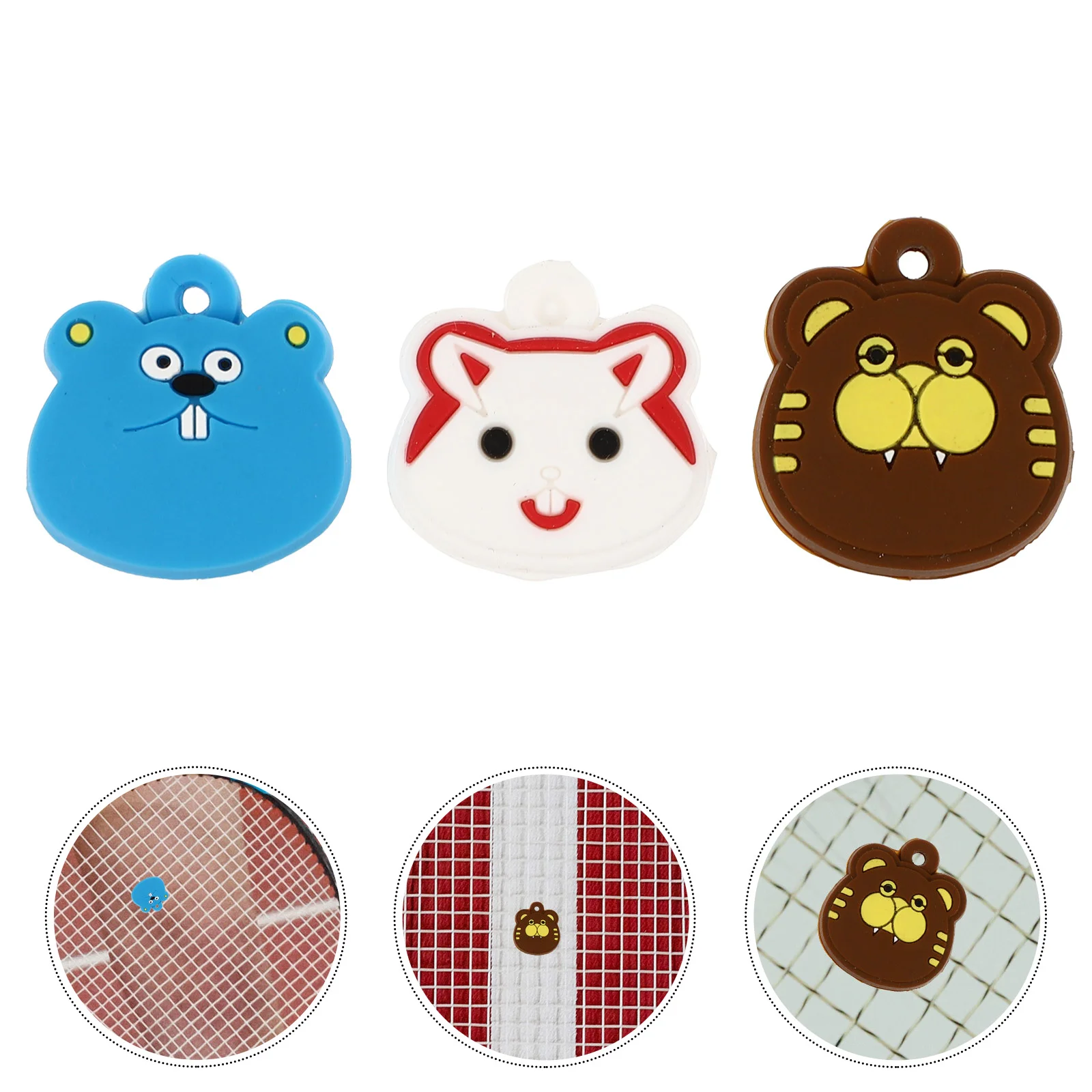 3 Pcs Tennis Racket Shock Absorber Accessories Silicone Animals Damping Tool Cartoon Dampener Damper
3 Pcs Tennis Racket Shock Absorber Accessories Silicone Animals Damping Tool Cartoon Dampener Damper