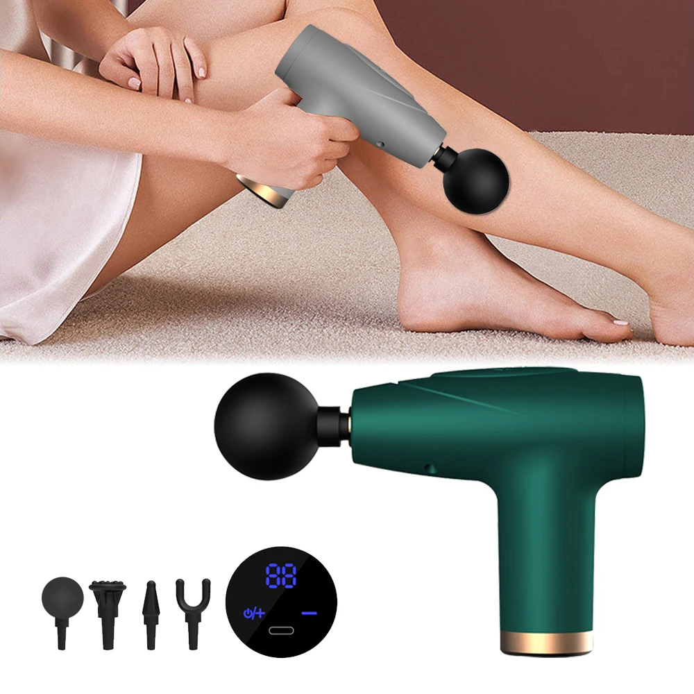 Portable Massage Fascia Gun Deep Tissue Muscle Electric Massager Pain Relief For Body Neck Back Relaxation Fitness Slimming
Portable Massage Fascia Gun Deep Tissue Muscle Electric Massager Pain Relief For Body Neck Back Relaxation Fitness Slimming