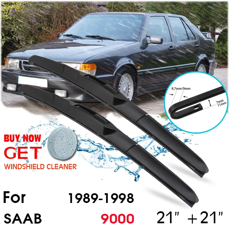 Car Wiper Blade Front Window Windshield Rubber Silicon Refill Wiper For SAAB 9000 1989-1998 LHD / RHD 21"+21" Car Accessories
Car Wiper Blade Front Window Windshield Rubber Silicon Refill Wiper For SAAB 9000 1989-1998 LHD / RHD 21"+21" Car Accessories
