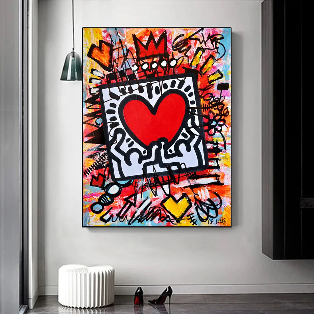 Graffiti Heart Paintings Print On Canvas Street Art Posters Abstract Wall Decoration Cuadros For Living Room Home Decor
Graffiti Heart Paintings Print On Canvas Street Art Posters Abstract Wall Decoration Cuadros For Living Room Home Decor