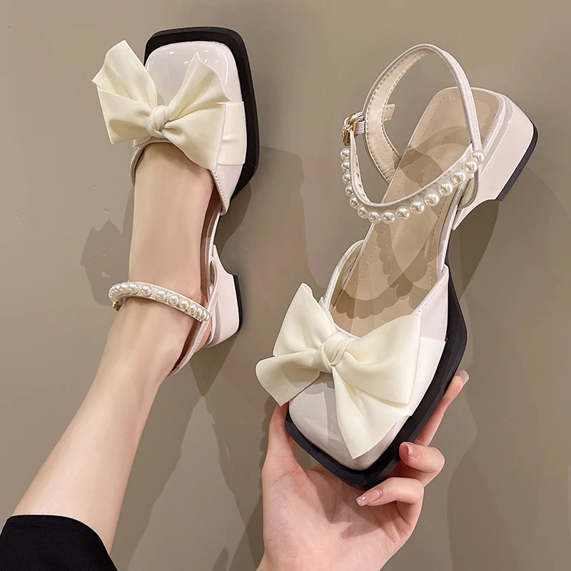 Women's Sandals 2022 Summer New Bowknot Middle Heel Fashion Leisure Comfortable Solid Color NonSlip35-40EuropeanandAmericanStyle
Women's Sandals 2022 Summer New Bowknot Middle Heel Fashion Leisure Comfortable Solid Color NonSlip35-40EuropeanandAmericanStyle