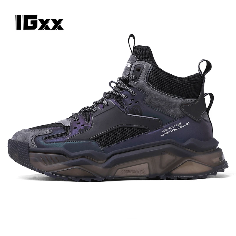 IGxx Men's ins Punk high-top street sneakers Men fashion high boot new casual for men Bar luminous shoes high quality Basic
IGxx Men's ins Punk high-top street sneakers Men fashion high boot new casual for men Bar luminous shoes high quality Basic