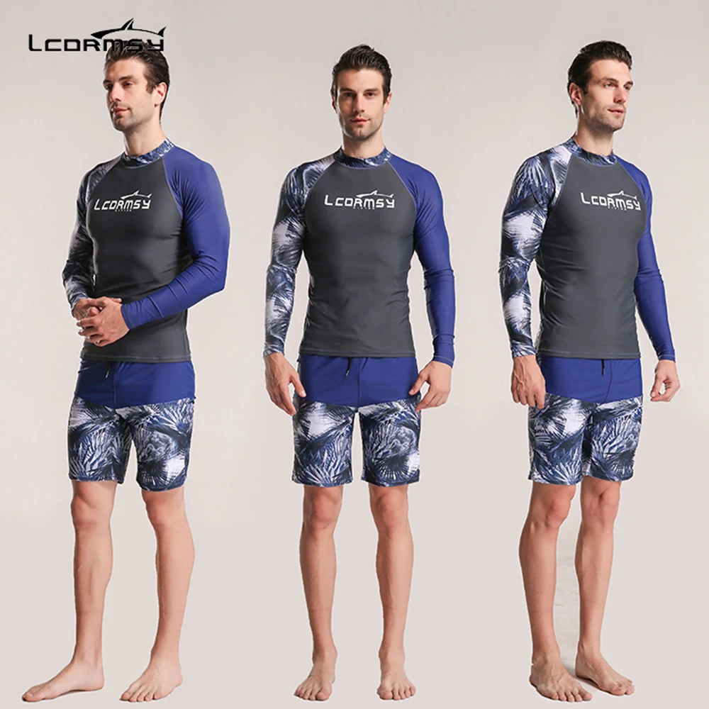 New Men's Fashion Split Stitching Printing High-Elastic Comfortable Surfing Suit Beach Sunscreen Quick-Drying Swim Surfing Suit
New Men's Fashion Split Stitching Printing High-Elastic Comfortable Surfing Suit Beach Sunscreen Quick-Drying Swim Surfing Suit