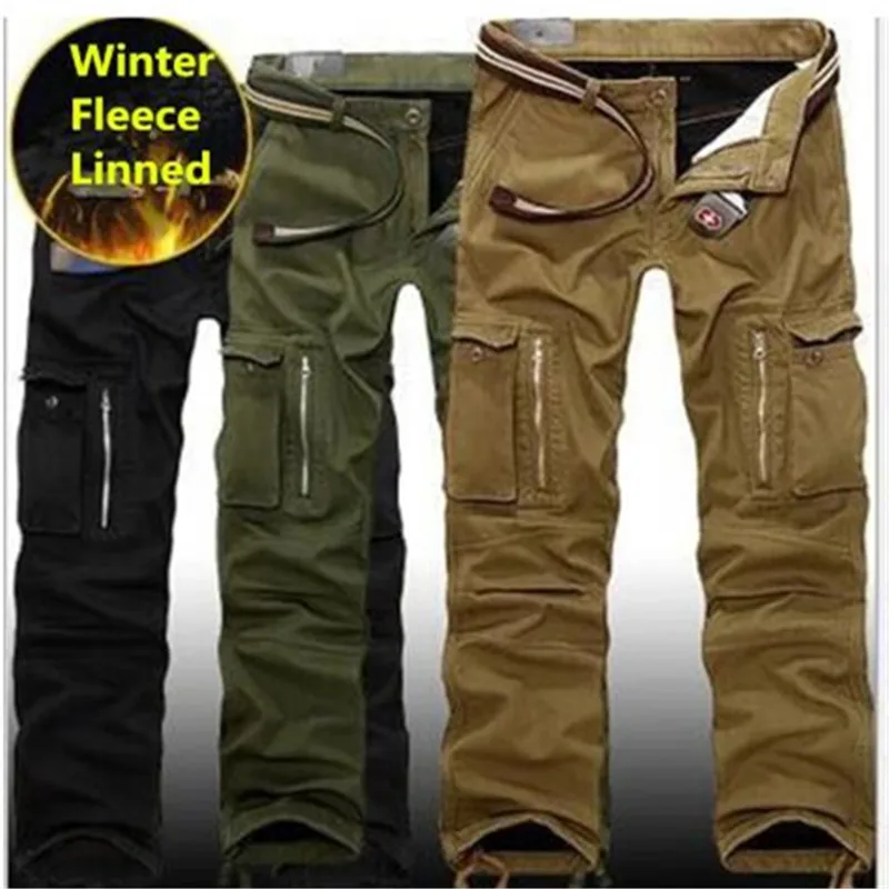 Layer Casual Pants Military Baggy Thick Male Trousers Men's Double Tactical Many Fleece Warm Winter Plus Cargo Male Pants Pocket
Layer Casual Pants Military Baggy Thick Male Trousers Men's Double Tactical Many Fleece Warm Winter Plus Cargo Male Pants Pocket