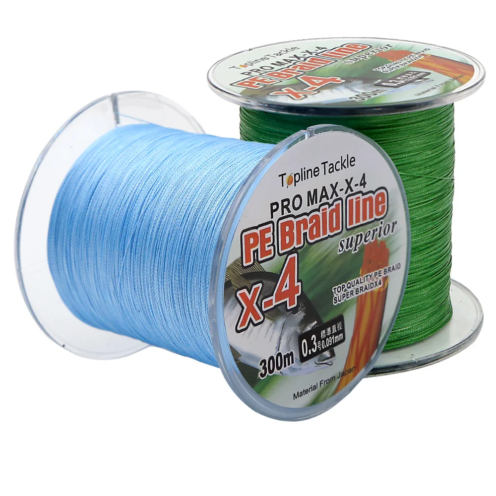 

Better Leader Japanese Braided Fishing Line 4 strands 0.1mm 0.5mm Diameter 100M 300M Braided PE Line Max 48.5kg for Saltwater