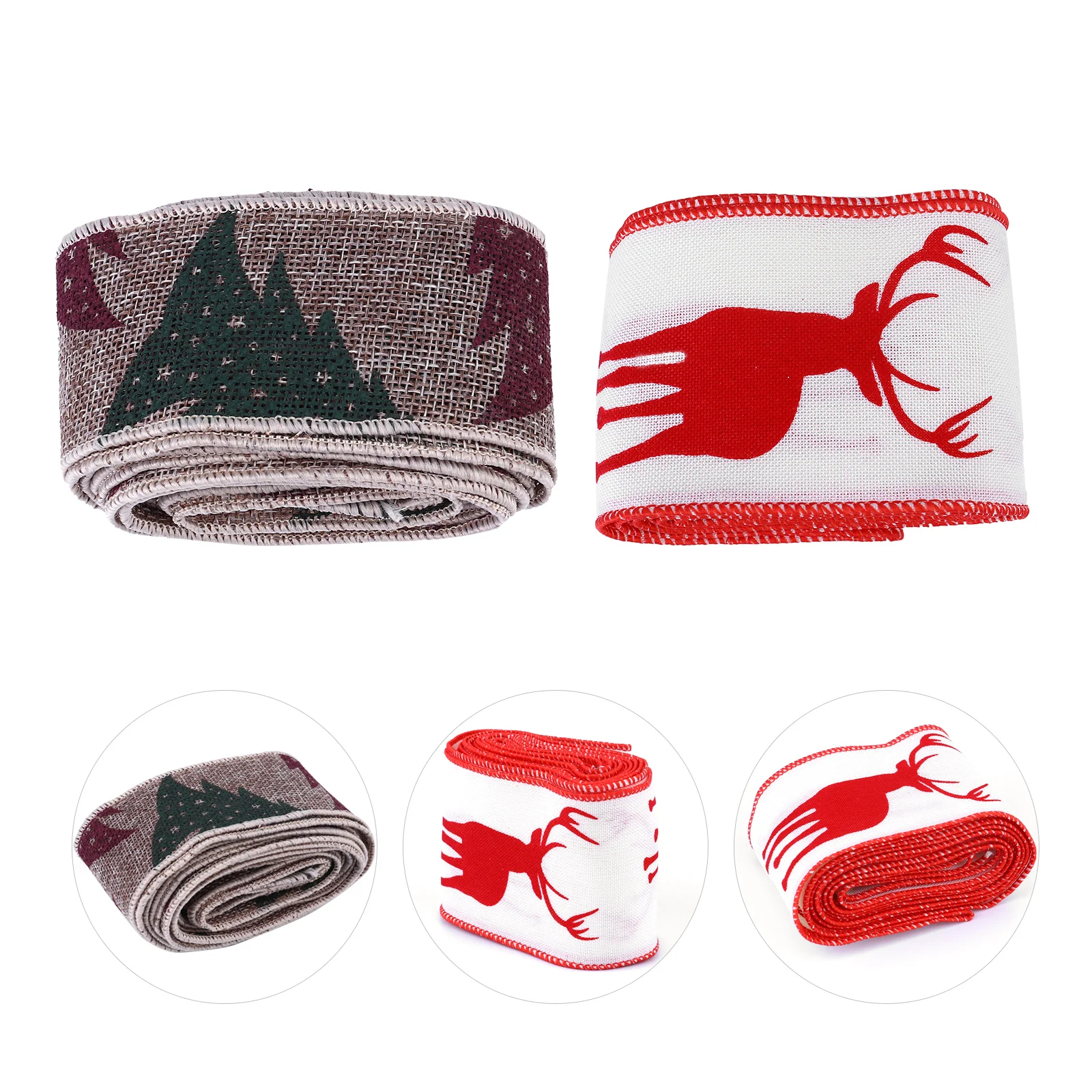 2pcs Exquisite DIY Ribbon Christmas Packing Ribbon Gift Wrapping Ribbon for Home Store
2pcs Exquisite DIY Ribbon Christmas Packing Ribbon Gift Wrapping Ribbon for Home Store
