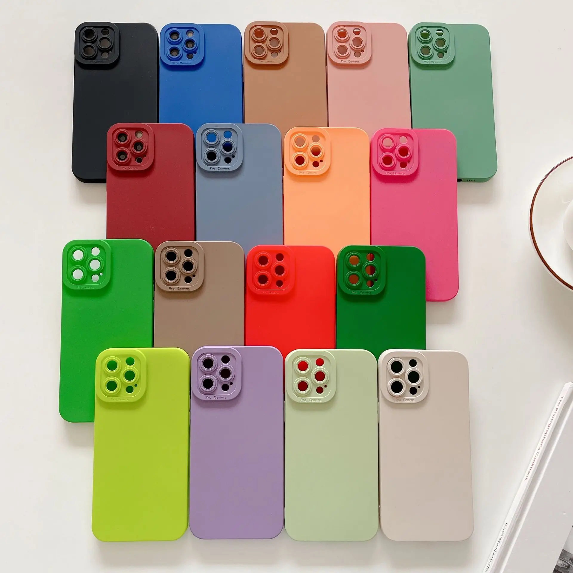 Simple Solid Color Frosted Protective Lens For IPhone 11 12 13 Pro 7 8 x xr xs Plus Max Smooth TPU Soft Shell funda Cover
Simple Solid Color Frosted Protective Lens For IPhone 11 12 13 Pro 7 8 x xr xs Plus Max Smooth TPU Soft Shell funda Cover