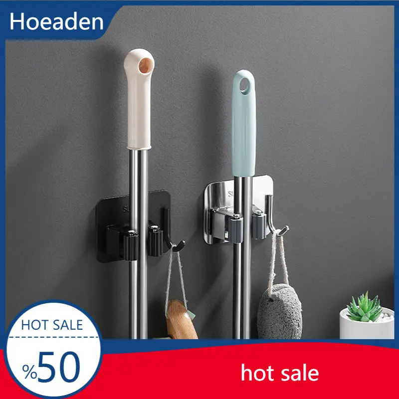 304 Stainless Steel Mop Holder Rack Adhesive Bathroom Wall Mop Clip Hook Brush Broom Hanger Holder Kitchen Organizer Accessories 
304 Stainless Steel Mop Holder Rack Adhesive Bathroom Wall Mop Clip Hook Brush Broom Hanger Holder Kitchen Organizer Accessories
