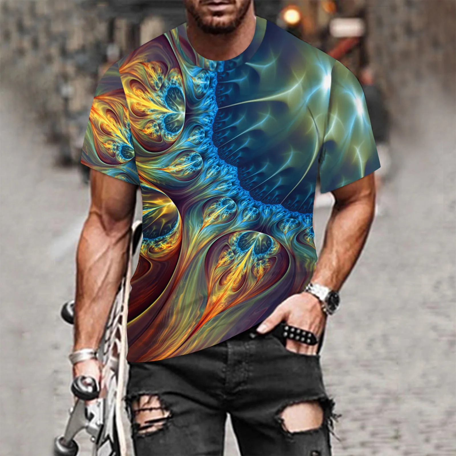 rainbow 3D Print T Shirt Men Fashion O Neck Short Sleeve fashion T Shirt Fashionable Slim Comfortable Men's Top
rainbow 3D Print T Shirt Men Fashion O Neck Short Sleeve fashion T Shirt Fashionable Slim Comfortable Men's Top