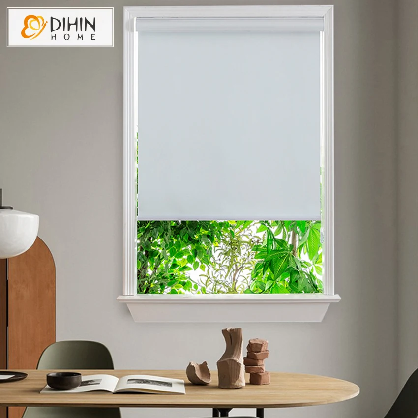 DIHIN HOME Modern Motorized White Full Blackout Curtains Roller Blinds Window Blind For Living Room Easy Install Custom Size
DIHIN HOME Modern Motorized White Full Blackout Curtains Roller Blinds Window Blind For Living Room Easy Install Custom Size