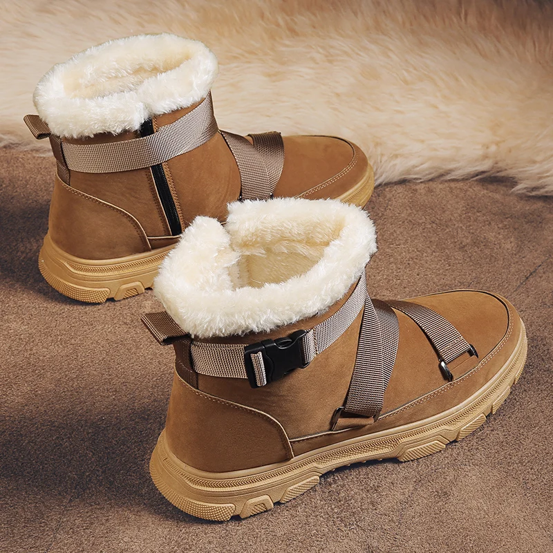 Men's Winter Snow Boots Thickened Warm Cotton Boots High-top Boots Comfortable Fashion Trendy High-top Tooling Shoes Round Toe
Men's Winter Snow Boots Thickened Warm Cotton Boots High-top Boots Comfortable Fashion Trendy High-top Tooling Shoes Round Toe
