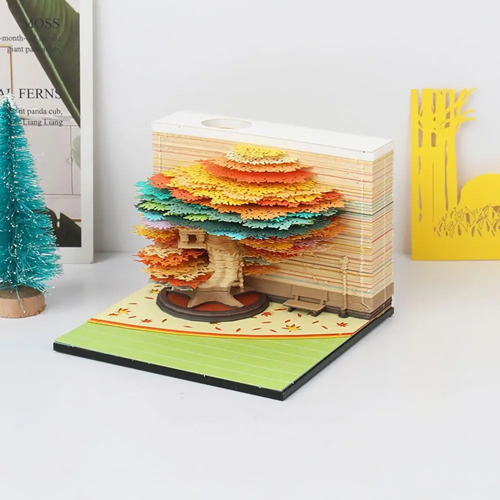 Colorful Four Seasons Tree 3D Art Crafts Paper Carving Note Pad Home Decoration Ornaments Three-dimensional Memo Pad Sticky Note
Colorful Four Seasons Tree 3D Art Crafts Paper Carving Note Pad Home Decoration Ornaments Three-dimensional Memo Pad Sticky Note