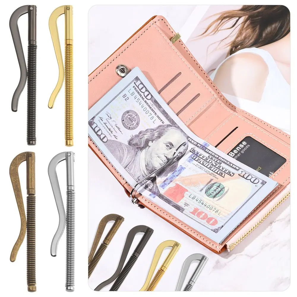 Simple Bifold Parts Clamp Bar Holder Cash Wallet Durable Spring Clip Money Replace
Simple Bifold Parts Clamp Bar Holder Cash Wallet Durable Spring Clip Money Replace