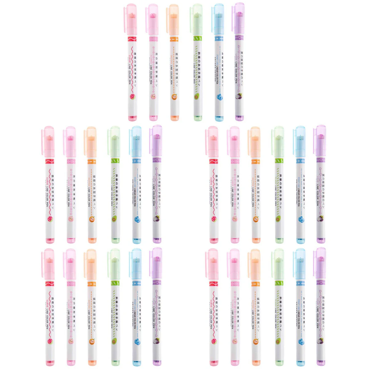 30 pcs Color Highlighter Pens Curve Marker Pens Journal Planner Pens for Office School
30 pcs Color Highlighter Pens Curve Marker Pens Journal Planner Pens for Office School
