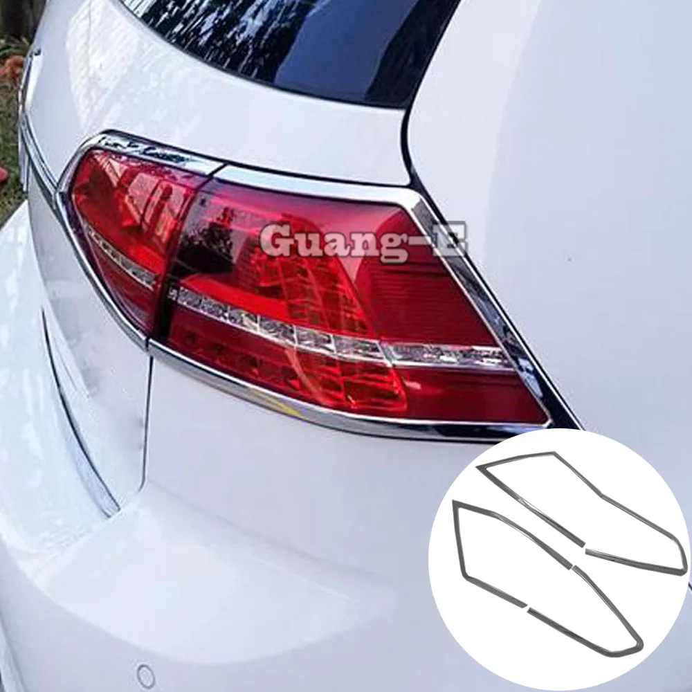 

For VW Volkswagen Golf7 Golf 7 2014 2015 2016 2017 2018 Car Rear Tail Back Light Lamp Detector Frame Stick Chrome ABS Trim 4pcs