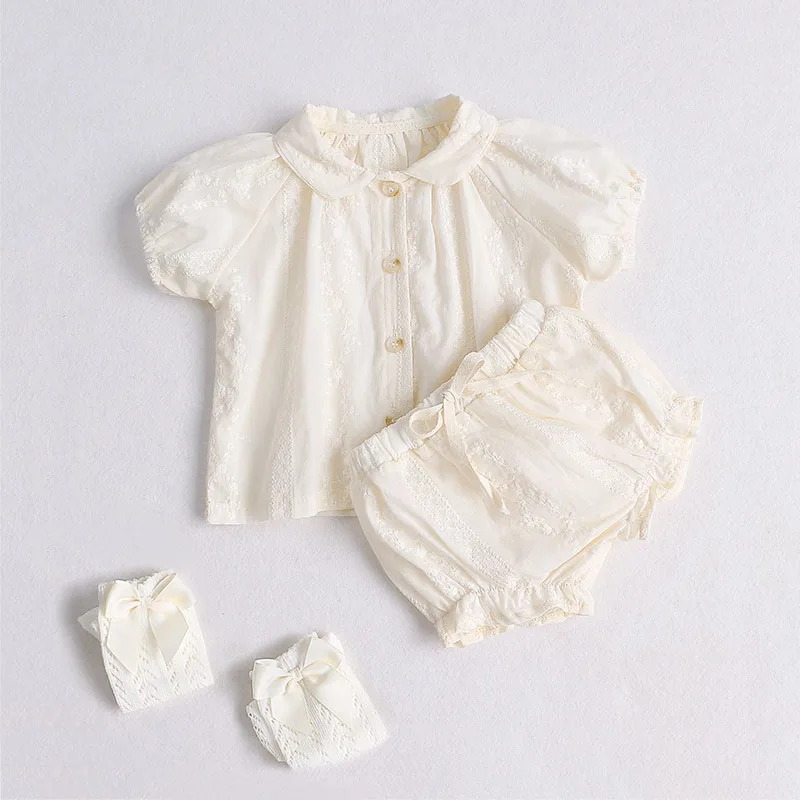 Baby Girl Summer Clothes Set Fashion Lace Cotton Newborn Girls Tops + Bloomer Infant Baby Clothes Baby Outfits Summer
Baby Girl Summer Clothes Set Fashion Lace Cotton Newborn Girls Tops + Bloomer Infant Baby Clothes Baby Outfits Summer