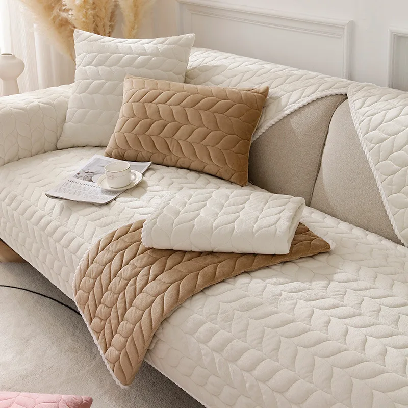 Velvet Sectional Sofa Couch Covers Non-Slip Recliner Sofa Cover Towel Thickened Slipcovers Seat Protector Chair Bay Window Mat
Velvet Sectional Sofa Couch Covers Non-Slip Recliner Sofa Cover Towel Thickened Slipcovers Seat Protector Chair Bay Window Mat