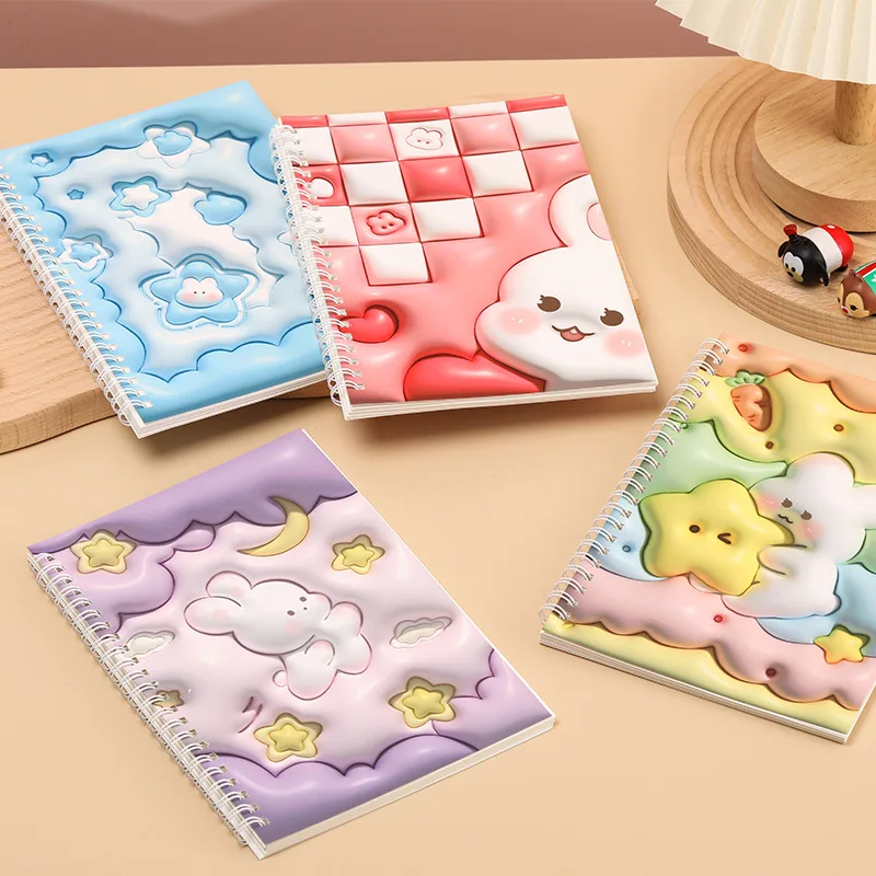 A4/A5 Cream Rabbit Series Release Paper Notebook 3D Expanded Stereo Vision Coil Notepad Hardcover Account Book
A4/A5 Cream Rabbit Series Release Paper Notebook 3D Expanded Stereo Vision Coil Notepad Hardcover Account Book