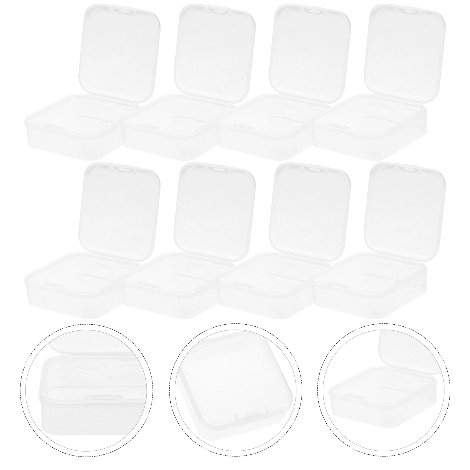 Storage Boxessmall Containers Clear Box Bead Craft Mini Organizer Crayon Item Square Transparenthinged Empty Accessory Case
Storage Boxessmall Containers Clear Box Bead Craft Mini Organizer Crayon Item Square Transparenthinged Empty Accessory Case