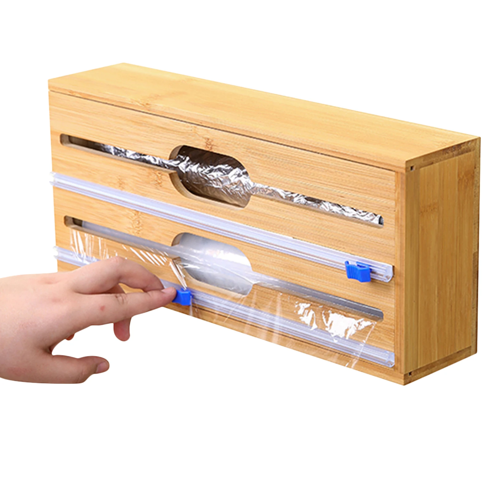 3 In 1 Bamboo Wrap Dispenser With Cutter Plastic Wrap Aluminum Foil Holder Kitchen Roll Organizer Holder Wrap Dispenser Cutter
3 In 1 Bamboo Wrap Dispenser With Cutter Plastic Wrap Aluminum Foil Holder Kitchen Roll Organizer Holder Wrap Dispenser Cutter