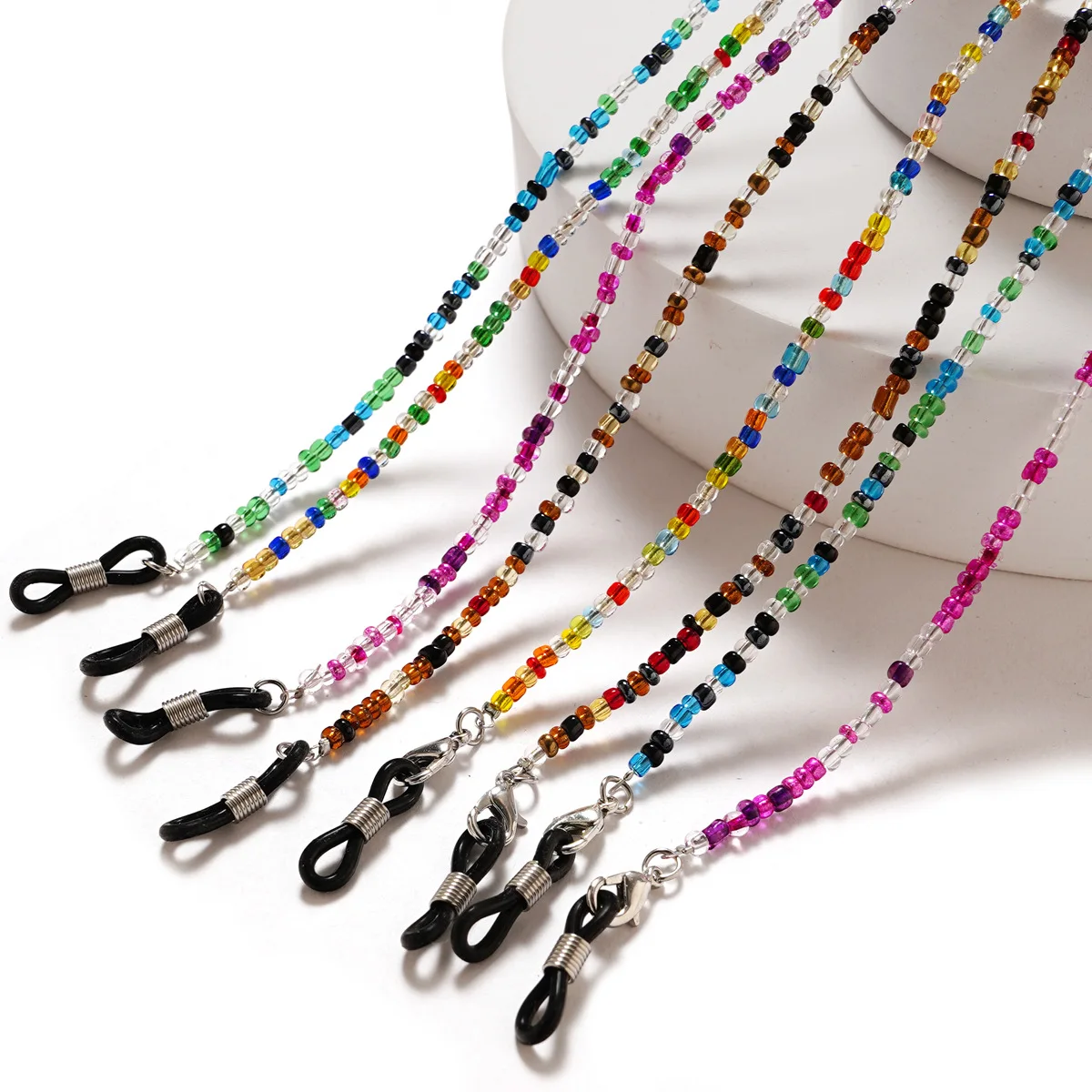 2022 Chic Adjustable Bead Mask Chain Necklace For Women Colorful Glass Bead Glasses Neck Chain Accessories Necklace Srap Gift
2022 Chic Adjustable Bead Mask Chain Necklace For Women Colorful Glass Bead Glasses Neck Chain Accessories Necklace Srap Gift
