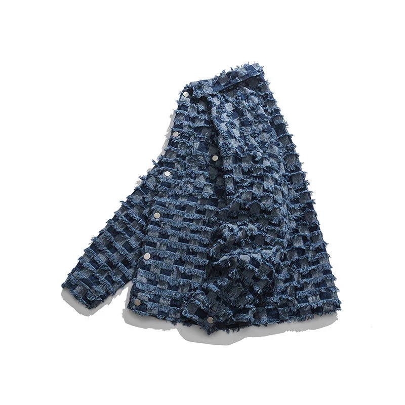 Tassel Denim Craft Shearing Lapel Jacket New Japanese Loose Denim Jacket Men Fashion Casual Men Jackets
Tassel Denim Craft Shearing Lapel Jacket New Japanese Loose Denim Jacket Men Fashion Casual Men Jackets