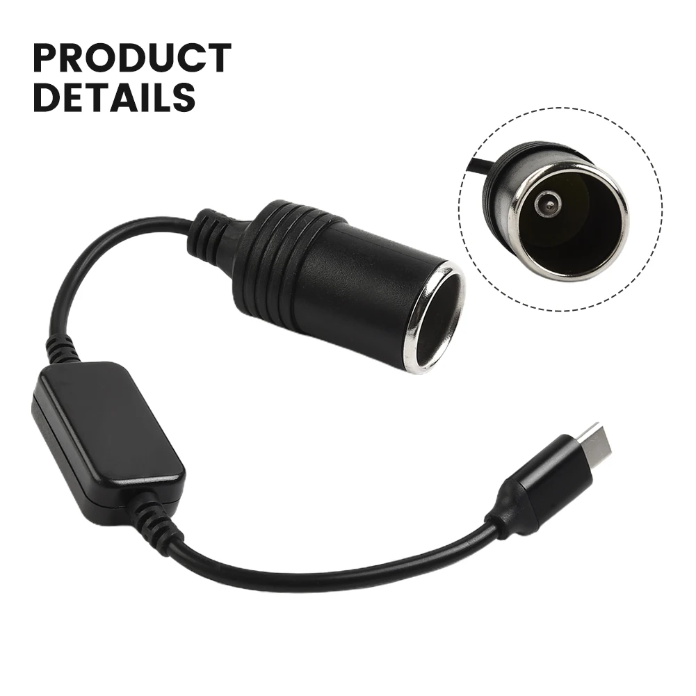 Adapter Converter Cable Parts Type-C Vehicle 1pcs 5V To 12V Accessories Car Lighter Replacement Socket Practical
Adapter Converter Cable Parts Type-C Vehicle 1pcs 5V To 12V Accessories Car Lighter Replacement Socket Practical