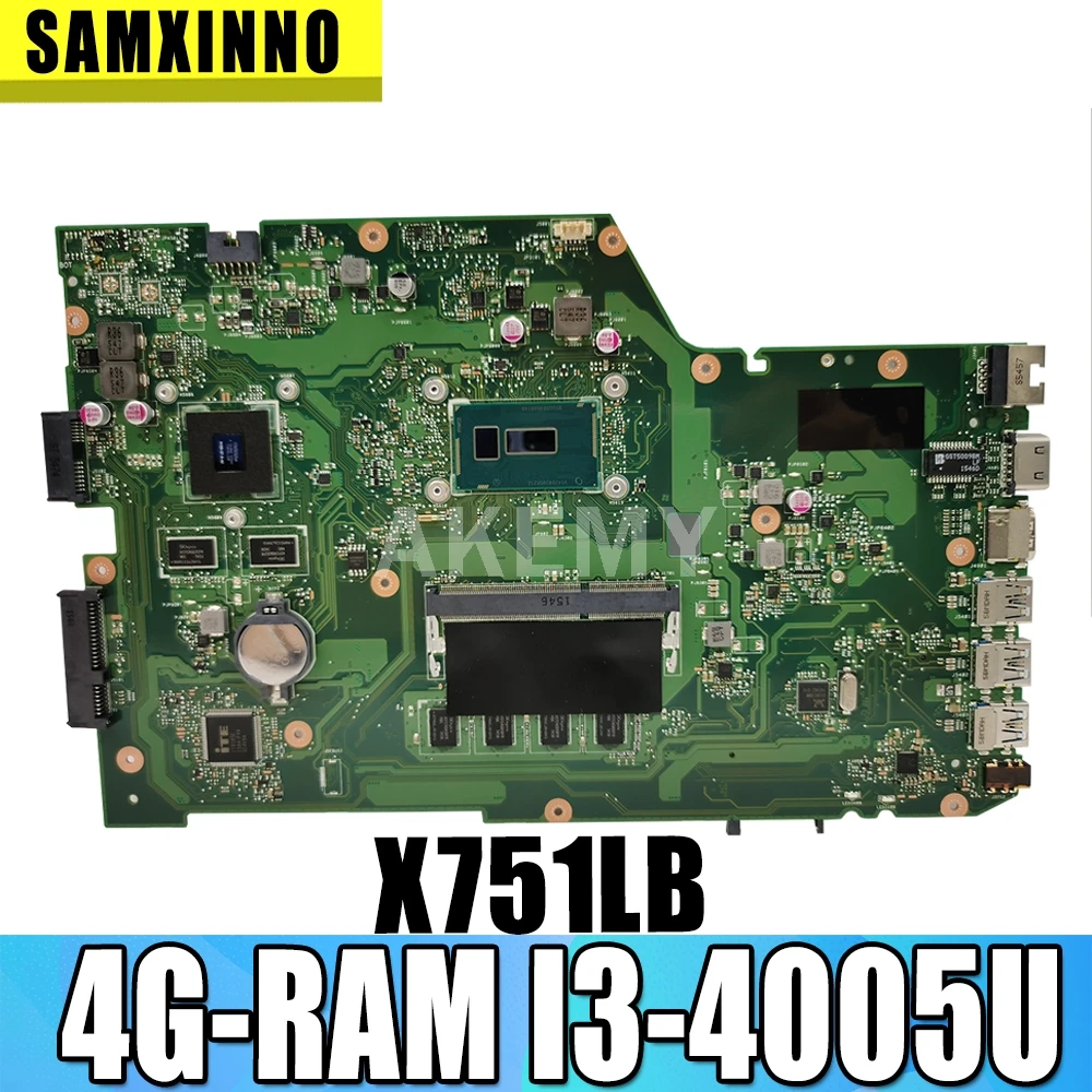 Материнская плата X751LB GT940M 4G/I3-4005U, материнская плата REV 2,3 для Asus X751LX R752LA R752LD X751LN X751LJ A751L, материнская плата для ноутбука 90NB08F0-R00070
Материнская плата X751LB GT940M 4G/I3-4005U, материнская плата REV 2,3 для Asus X751LX R752LA R752LD X751LN X751LJ A751L, материнская плата для ноутбука 90NB08F0-R00070