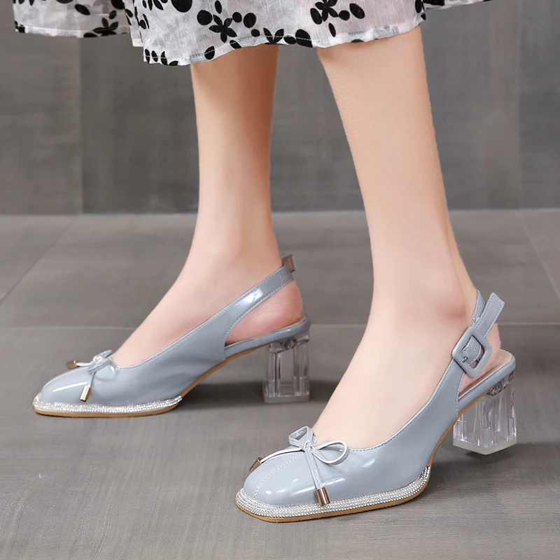 Mary Jane Sandals Women Rhinestone Summer 2022 New Square Toe Transparent Chunky Heels High Heels Shoe Bow Sandals British Style
Mary Jane Sandals Women Rhinestone Summer 2022 New Square Toe Transparent Chunky Heels High Heels Shoe Bow Sandals British Style