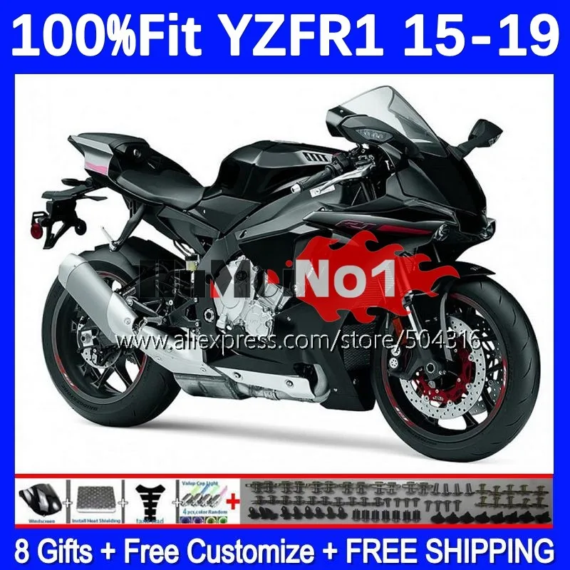 Injection For YAMAHA YZF R1 R 1 1000 YZFR1 15 16 17 18 19 165MC.25 YZF-R1 YZF1000 2015 2016 2017 2018 2019 Fairing Gloss black
Injection For YAMAHA YZF R1 R 1 1000 YZFR1 15 16 17 18 19 165MC.25 YZF-R1 YZF1000 2015 2016 2017 2018 2019 Fairing Gloss black