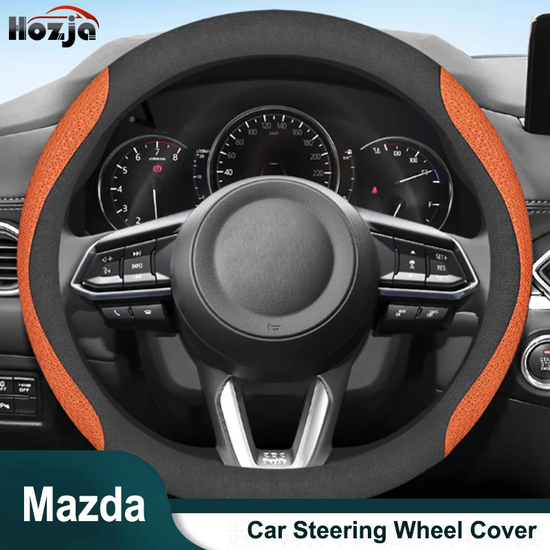 Car Steering Wheel Cover Carbon Fiber Breathable Anti Slip Leather For Mazda 3 BK BL BM BN 6 GG GH GJ GL CX3 CX5 CX7 CX9 MX-5
Car Steering Wheel Cover Carbon Fiber Breathable Anti Slip Leather For Mazda 3 BK BL BM BN 6 GG GH GJ GL CX3 CX5 CX7 CX9 MX-5