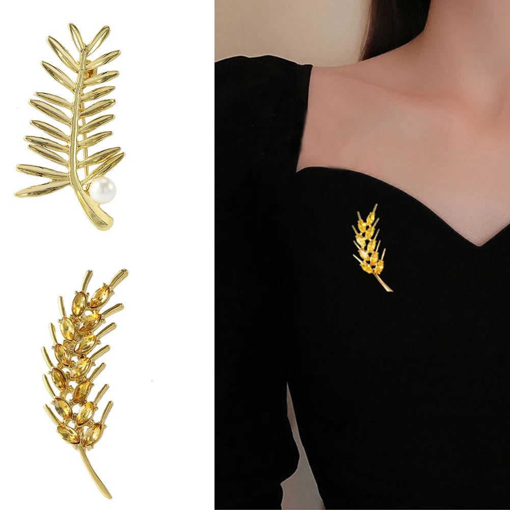 Luxury Sparkling Alloy Wheat Ear Brooch Charm Ladies Party Banquet Dress Accessories Crystal Brooch Pin Jewelry Gift 2023 Trendy
Luxury Sparkling Alloy Wheat Ear Brooch Charm Ladies Party Banquet Dress Accessories Crystal Brooch Pin Jewelry Gift 2023 Trendy