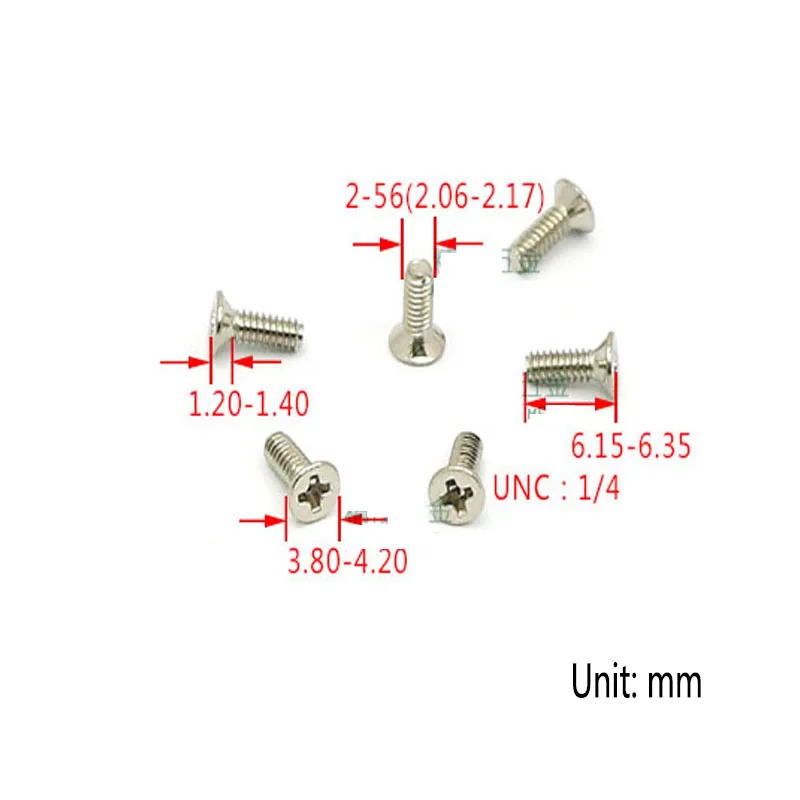 100Pc KM2-56*1/4" Mini Micro Small Nickel Plated Steel Cross Phillips Flat Countersunk Head Furniture Screw American System Bolt
100Pc KM2-56*1/4" Mini Micro Small Nickel Plated Steel Cross Phillips Flat Countersunk Head Furniture Screw American System Bolt