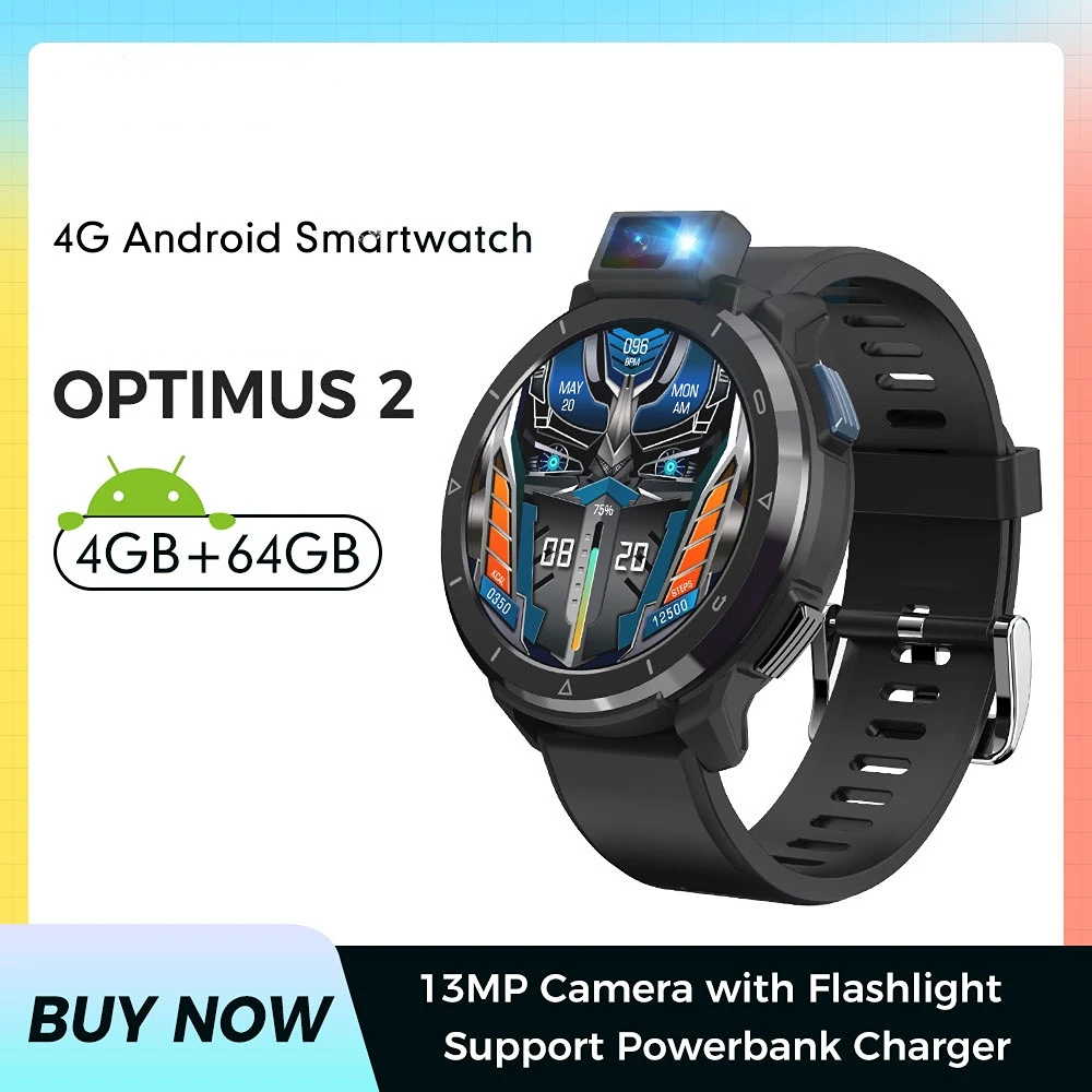 Смарт-часы Optimus 2 4G мужские, 4 ГБ, 64 ГБ, 13 МП, 2260 мАч, 1,6 дюйма, Android 10,7, часы, телефон, Wi-Fi, Смарт-часы 2022 
Смарт-часы Optimus 2 4G мужские, 4 ГБ, 64 ГБ, 13 МП, 2260 мАч, 1,6 дюйма, Android 10,7, часы, телефон, Wi-Fi, Смарт-часы 2022