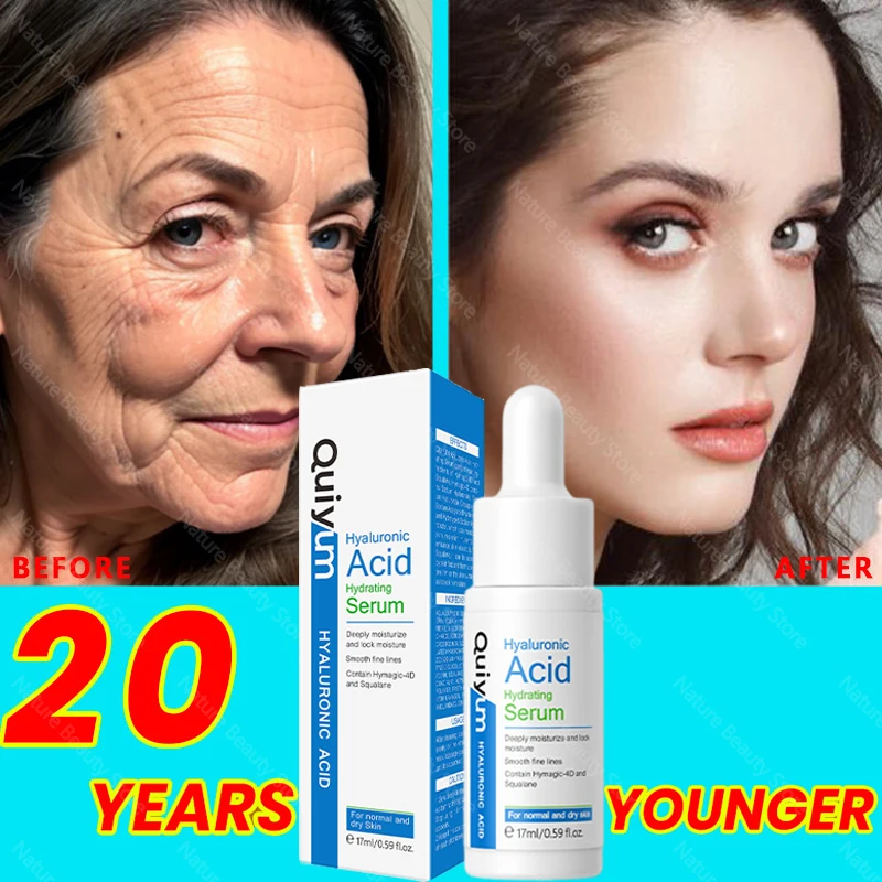 

Anti Aging Serum Remove Face Wrinkles Fade Fine Lines Firming Lifting Hyaluronic Acid Essence Moisturize Whiten Beauty Skin Care