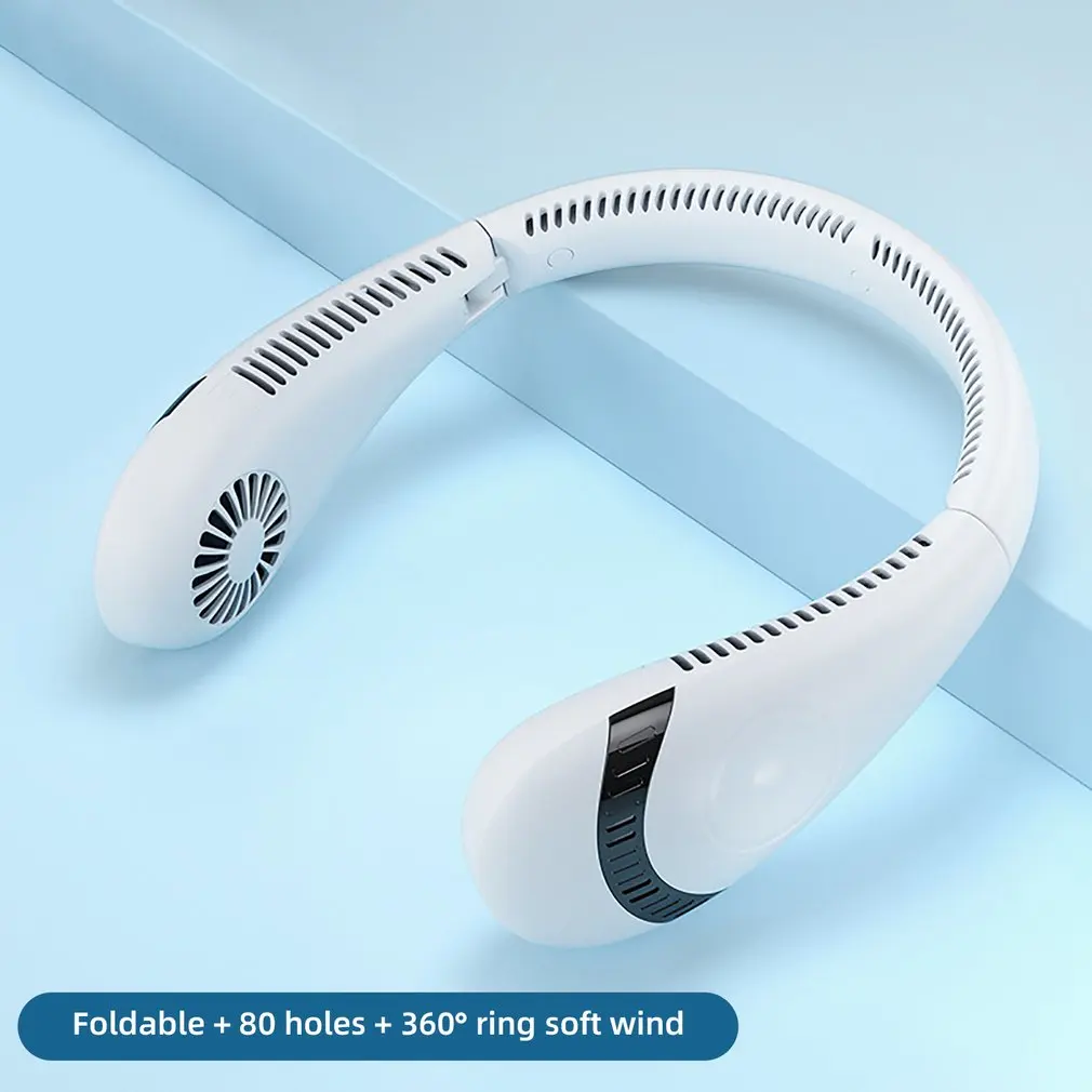 5000mAh Fan Portable Hanging Neck Fan Bladeless 360 Degrees Cooling Mini Foldable 3 Speeds Rechargeable Quiet Fans For Travel
5000mAh Fan Portable Hanging Neck Fan Bladeless 360 Degrees Cooling Mini Foldable 3 Speeds Rechargeable Quiet Fans For Travel