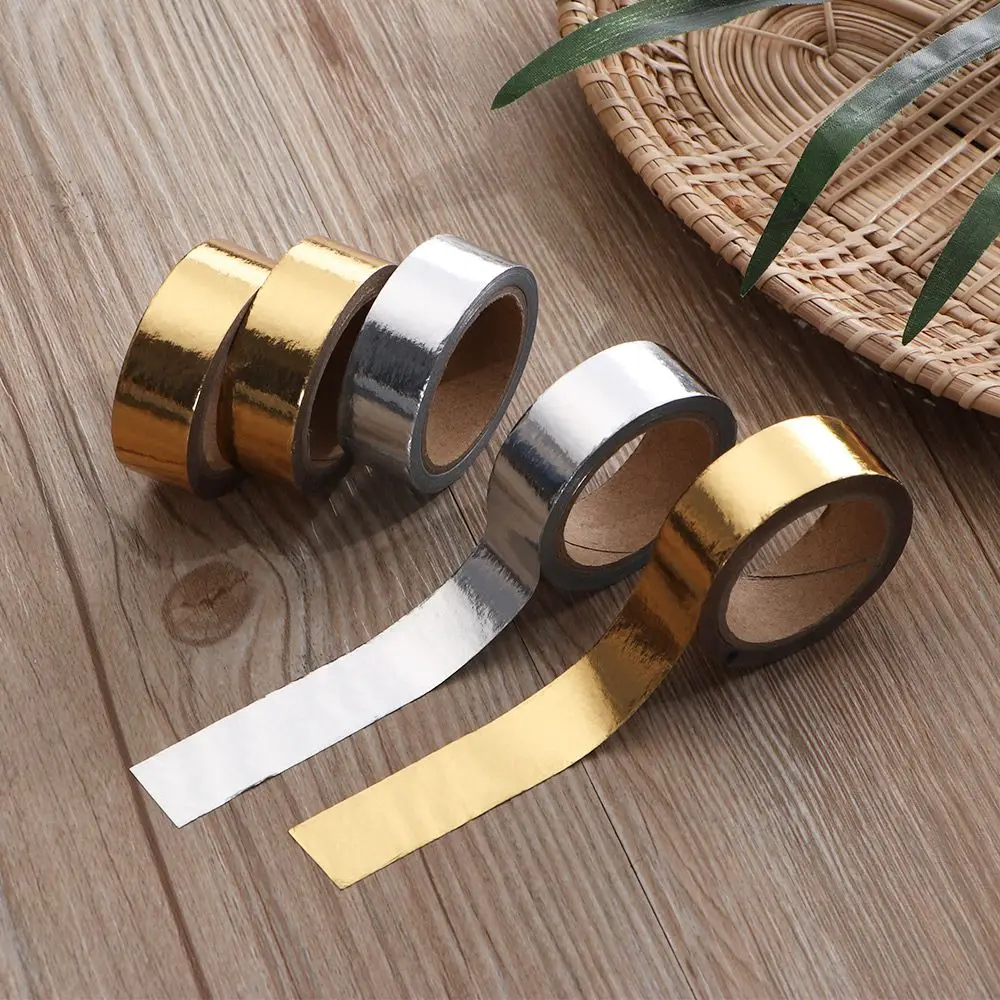 1 Roll Hot stamping tape Gold and silver colour DIY Scrapbooking Adhesive Tape Stationery Christmas Diary Decorative Tape
1 Roll Hot stamping tape Gold and silver colour DIY Scrapbooking Adhesive Tape Stationery Christmas Diary Decorative Tape