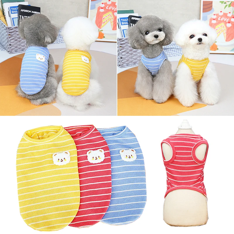 Cartoon Cute Bear Printed Vest Soft Dogs Clothes Comfortable Small Pet Outfits Sweet Spring Summer Bear Print Vest Dog Clothing
Cartoon Cute Bear Printed Vest Soft Dogs Clothes Comfortable Small Pet Outfits Sweet Spring Summer Bear Print Vest Dog Clothing