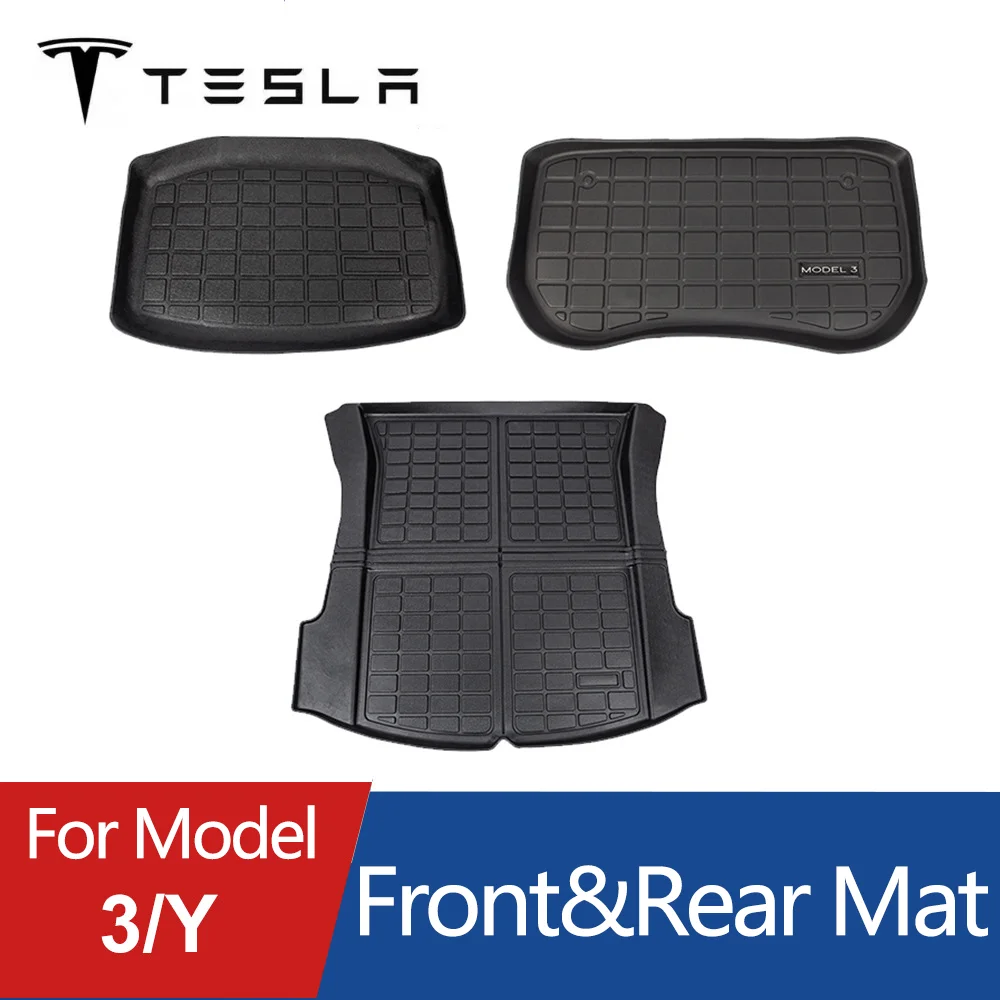 Tesla TPE Frunk Mat & Sub-Trunk Tray For Tesla Model Y/3 Cargo Liners Front & Rear Lower Trunk Carpet Car Boot Mat
Tesla TPE Frunk Mat & Sub-Trunk Tray For Tesla Model Y/3 Cargo Liners Front & Rear Lower Trunk Carpet Car Boot Mat