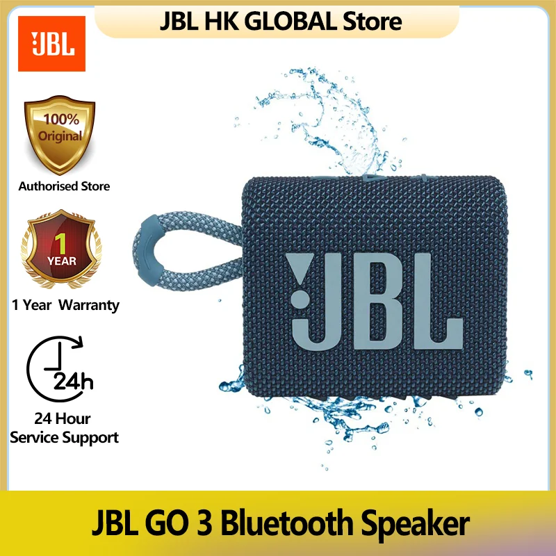 JBL-Go3 Original Wireless Speaker With Bluetooth 5.1, Portable Waterproof Speaker, Suitable For Outdoor, Sports.
JBL-Go3 Original Wireless Speaker With Bluetooth 5.1, Portable Waterproof Speaker, Suitable For Outdoor, Sports.