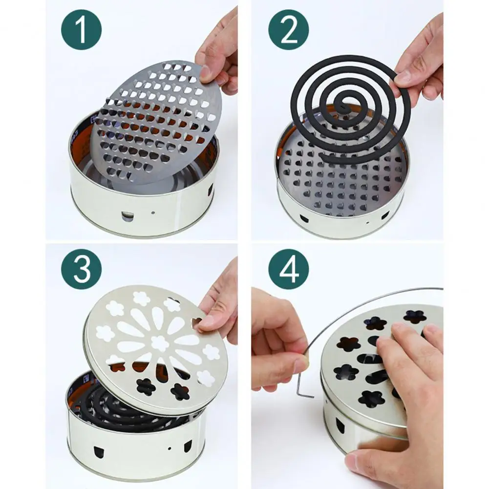 Excellent Mosquito Coil Holder Stainless Round Shape High Temperature Resistance Incense Coil Holder Household Supplies
Excellent Mosquito Coil Holder Stainless Round Shape High Temperature Resistance Incense Coil Holder Household Supplies