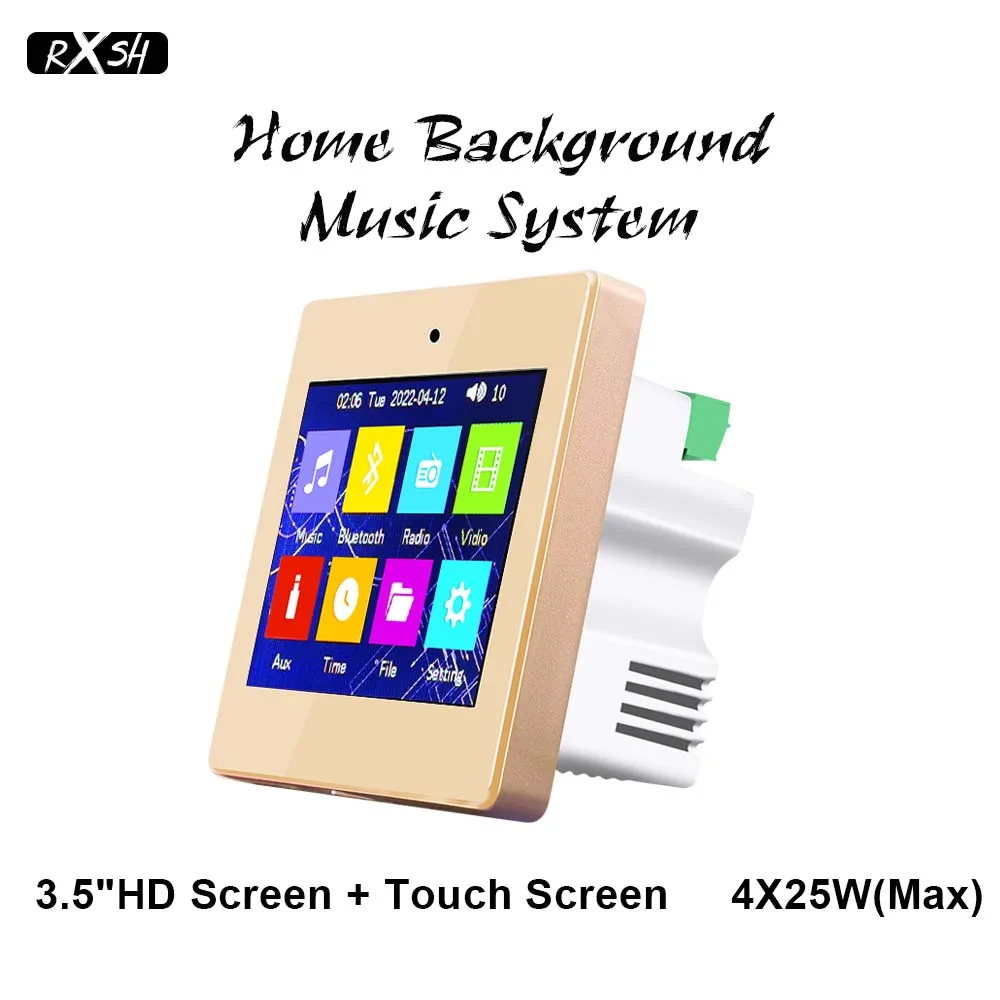 Усилитель звука Bluetooth 3,5 дюймовый сенсорный экран HiFi Stereo Smart Home фоновая музыкальная система для ТВ, телефона, проектора в помещении
Усилитель звука Bluetooth 3,5 дюймовый сенсорный экран HiFi Stereo Smart Home фоновая музыкальная система для ТВ, телефона, проектора в помещении