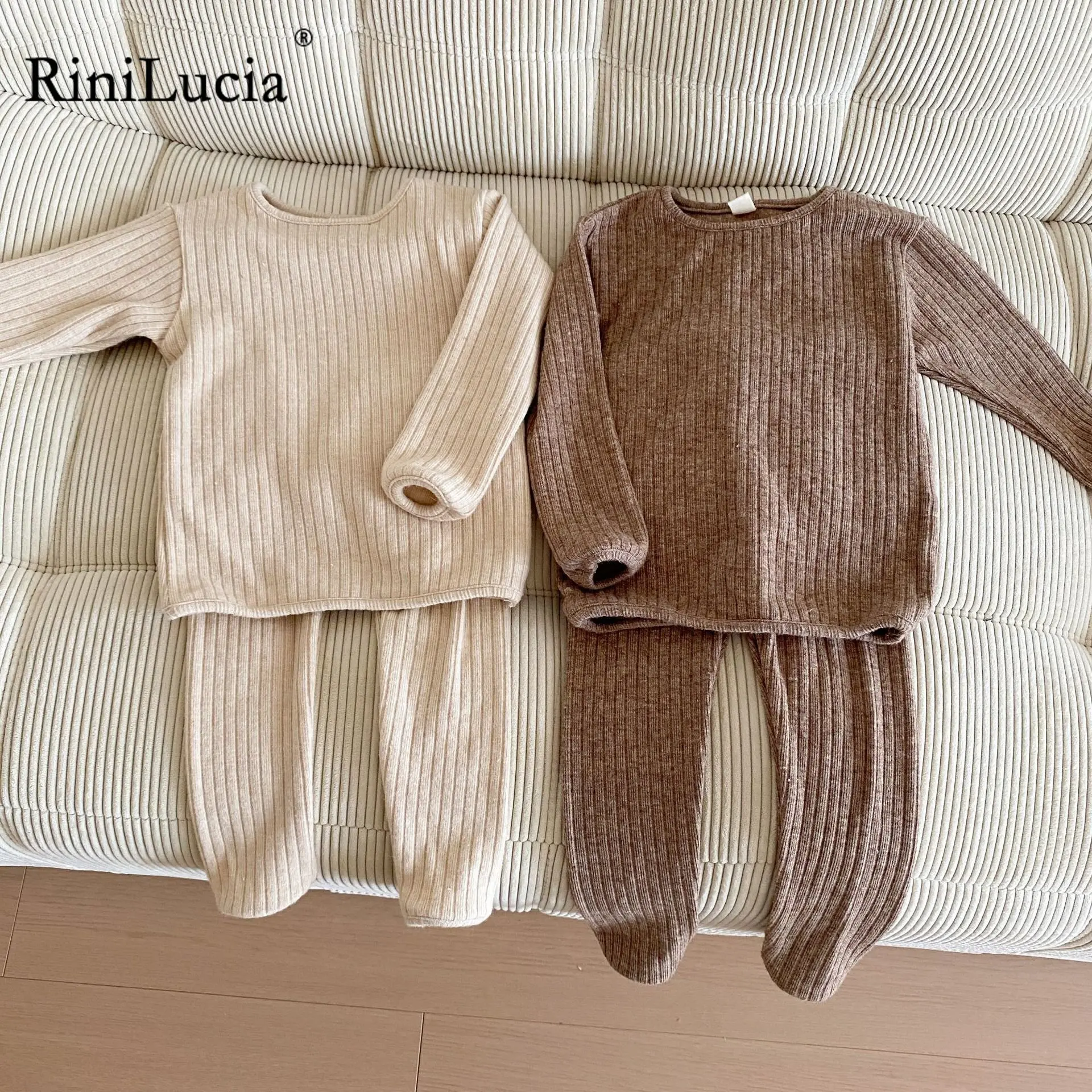 RiniLucia 2Pcs Solid Ribbed Knitting Boys Girls Pajamas Sets Kids Pajamas Pullover+Pants Cotton Clothes Sleepwear Tracksuit
RiniLucia 2Pcs Solid Ribbed Knitting Boys Girls Pajamas Sets Kids Pajamas Pullover+Pants Cotton Clothes Sleepwear Tracksuit