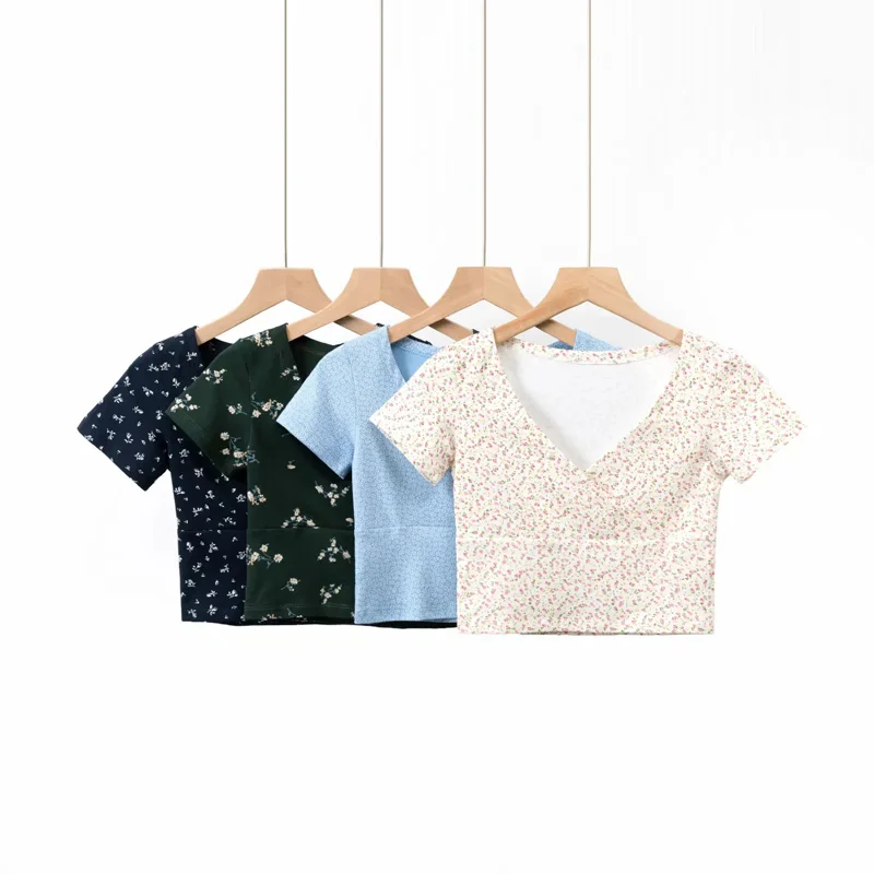 Brandy Tops Women's T Shirt 2022 Summer Tee Short Sleeve V Neck Cute Floral Melville Tops for Girls Basic Crop Top Women T-Shirt
Brandy Tops Women's T Shirt 2022 Summer Tee Short Sleeve V Neck Cute Floral Melville Tops for Girls Basic Crop Top Women T-Shirt