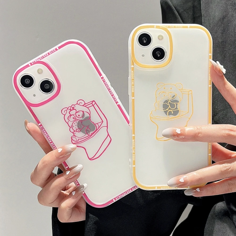 Creative Frosted Line Winnie the Pooh Phone Cases For iPhone 13 12 11 Pro Max XR XS MAX 8 X 7 SE Couple Anti-drop TPU Soft Cover
Creative Frosted Line Winnie the Pooh Phone Cases For iPhone 13 12 11 Pro Max XR XS MAX 8 X 7 SE Couple Anti-drop TPU Soft Cover